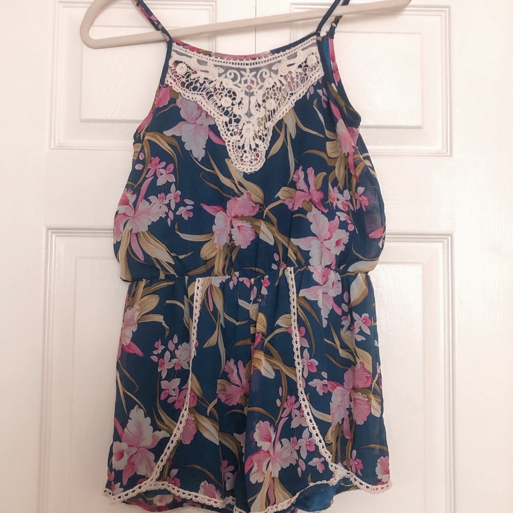 Tropical floral romper by truly me